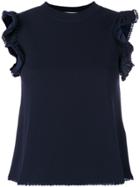 See By Chloé Frill Trim Blouse - Blue