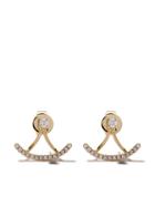 As29 18kt Yellow Gold Mini Charm Diamond Jacket Earrings