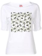 Shrimps Pansy Embroidered T-shirt - White