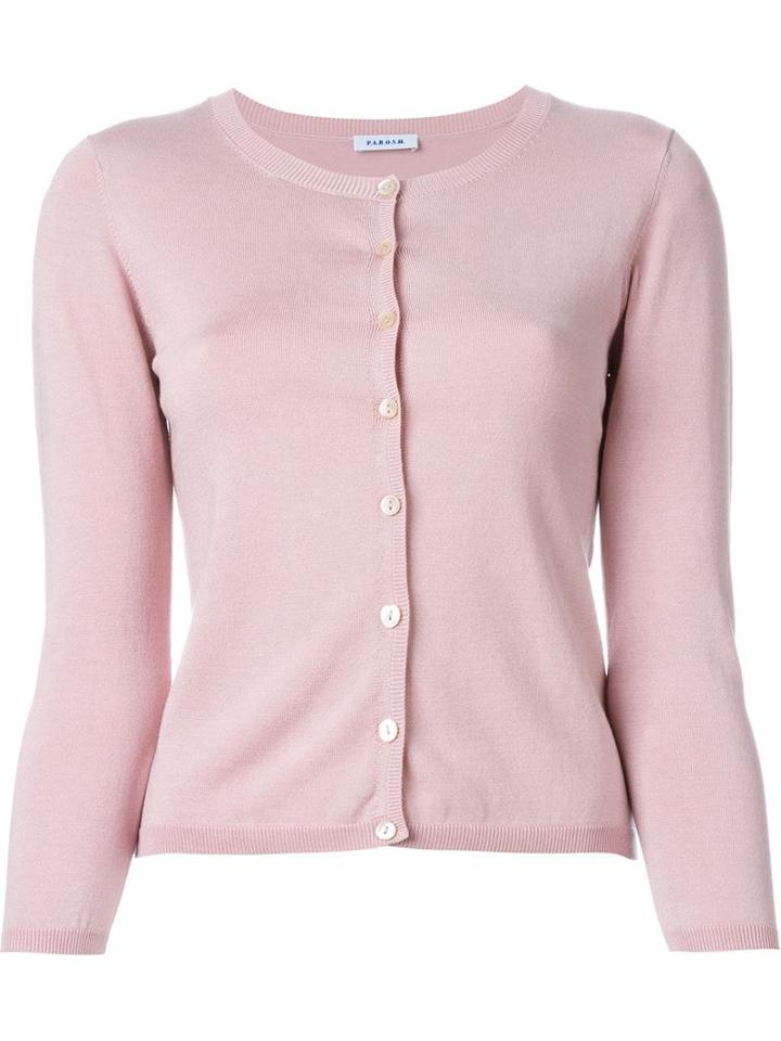 P.a.r.o.s.h. Sybil Cardigan, Women's, Size: L, Pink/purple, Silk/spandex/elastane
