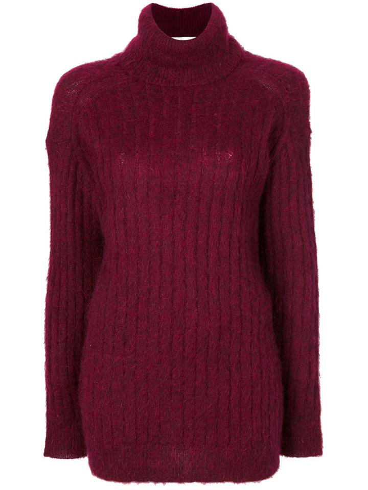 Golden Goose Deluxe Brand Fluffy Roll Neck Jumper - Red