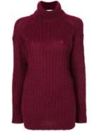 Golden Goose Deluxe Brand Fluffy Roll Neck Jumper - Red