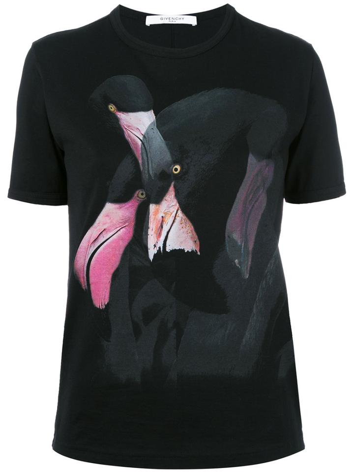 Givenchy - Flamingo Print T-shirt - Women - Cotton - S, Women's, Black, Cotton
