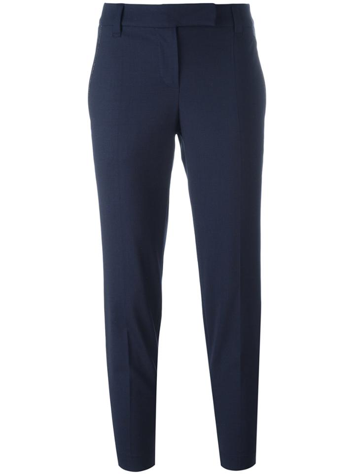 Brunello Cucinelli Cropped Pants - Blue