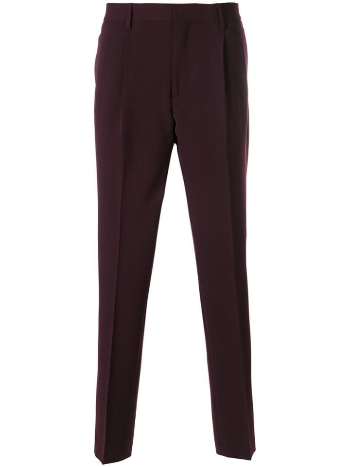 Joseph Straight-leg Trousers - Pink & Purple