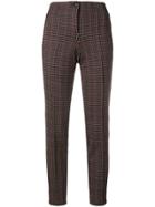 Cambio Embroidered Fitted Trousers - Brown