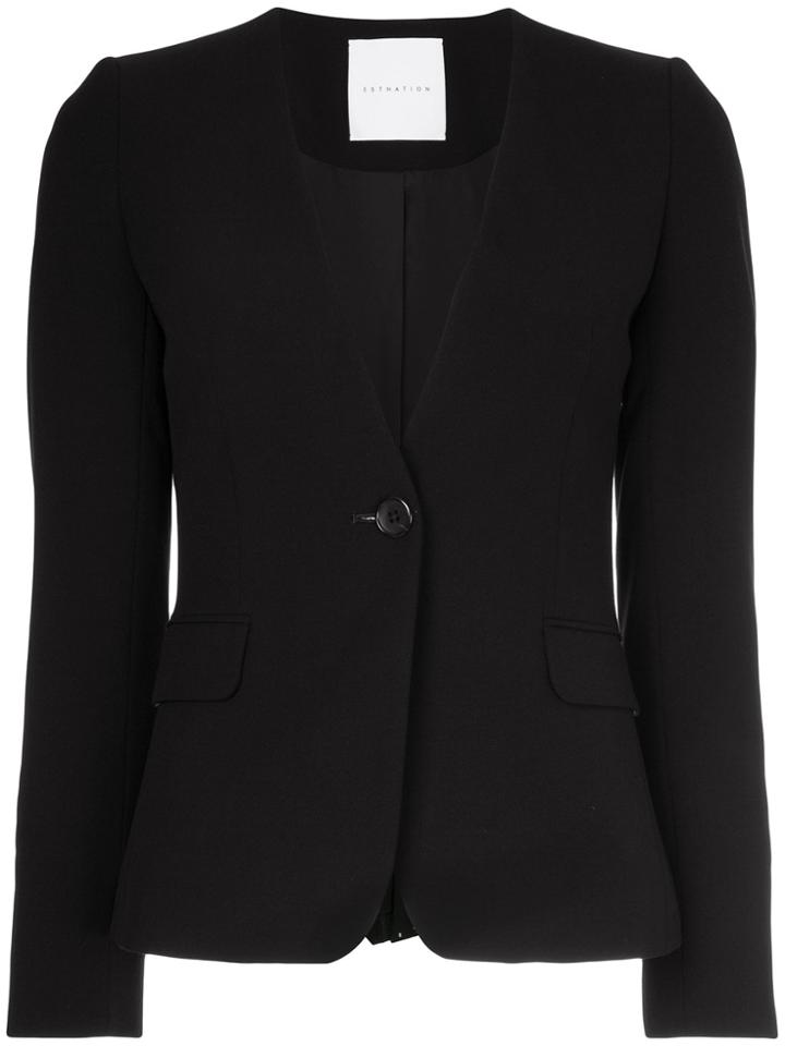 Estnation Classic Fitted Blazer - Black