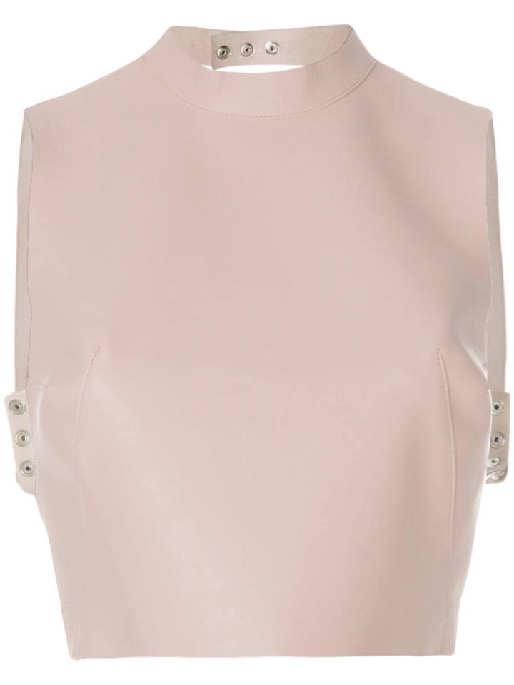 Manokhi Sleeveless Crop Top - Pink