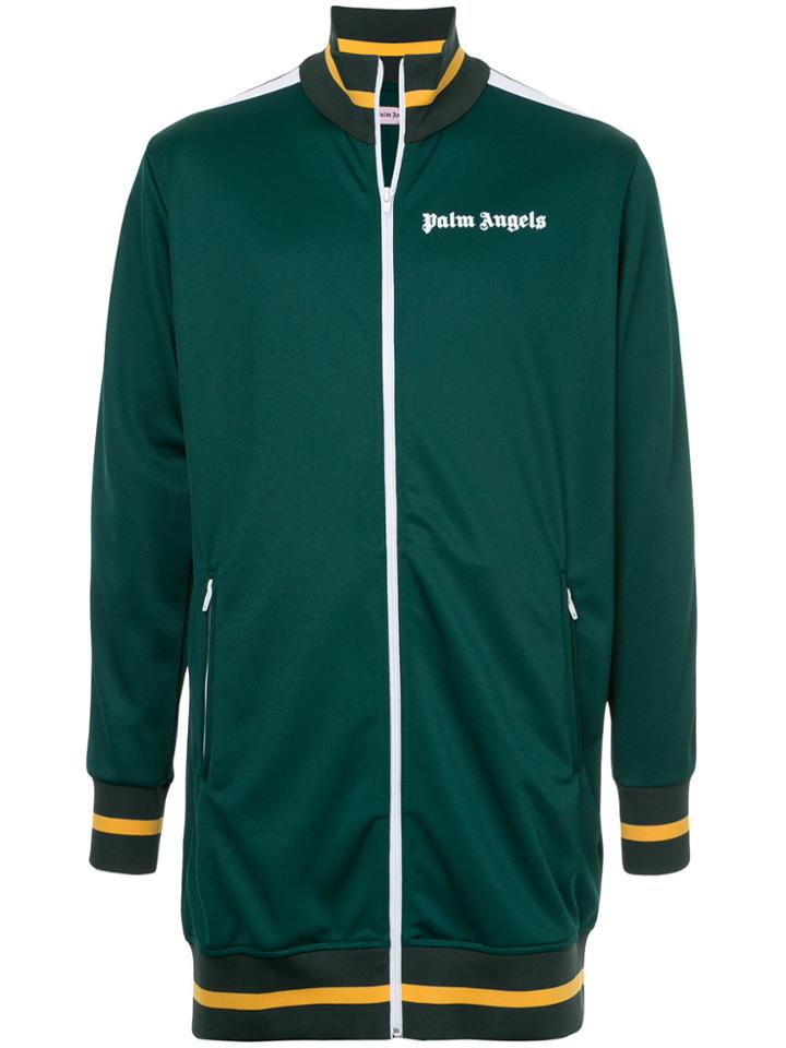 Palm Angels Long Track Jacket - Green