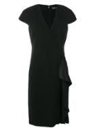 Versace Ruffle Detail Dress - Black