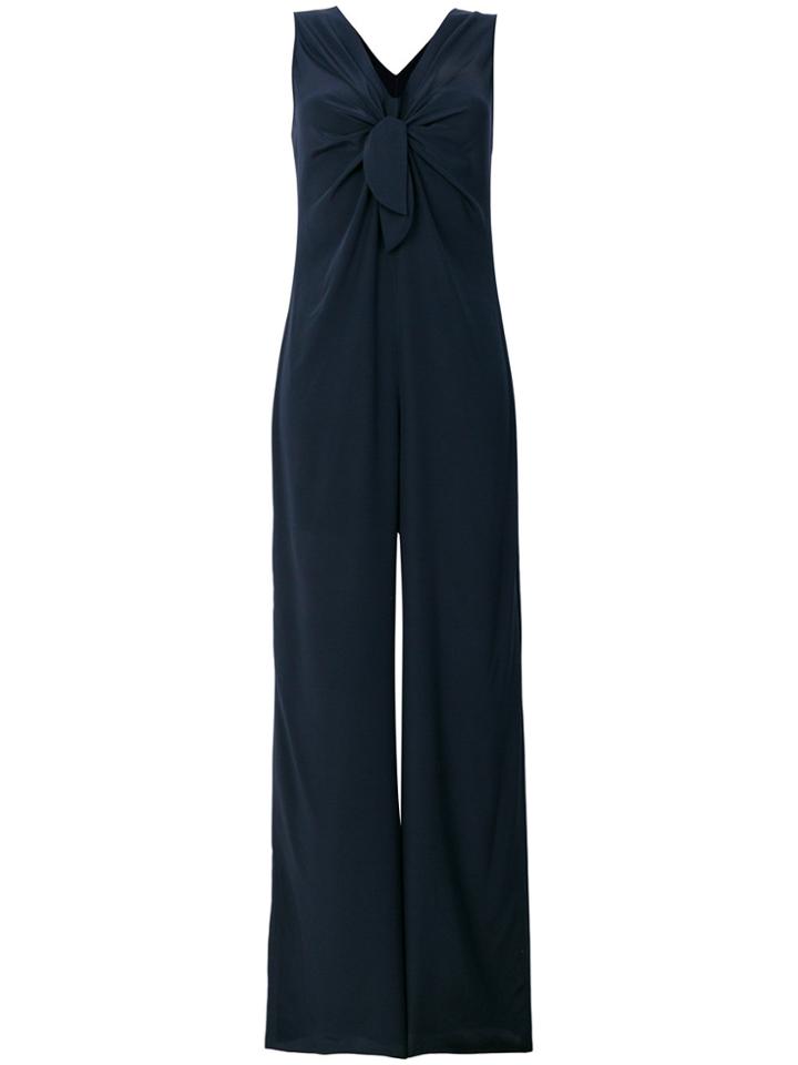 Aspesi Knot Detail Jumpsuit - Blue