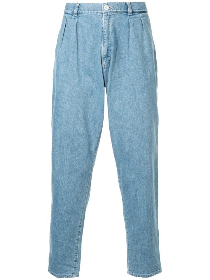 En Route High-waisted Cropped Jeans - Blue