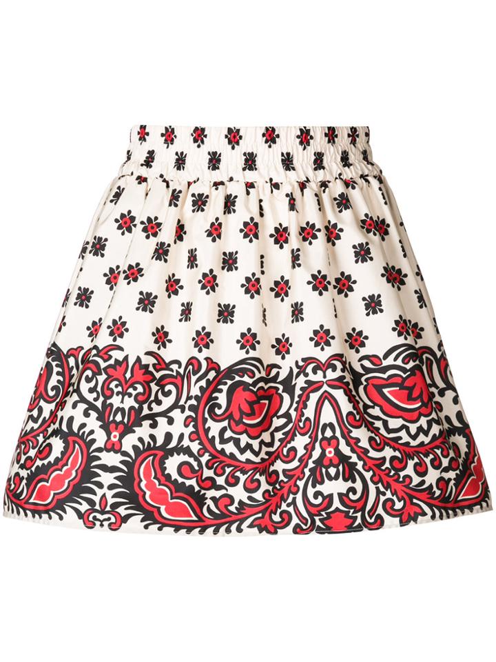 Red Valentino Bandana Gathered Skirt - Nude & Neutrals
