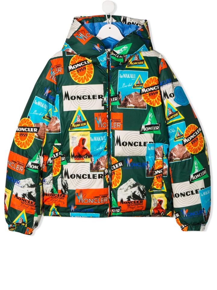 Moncler Kids Teen Zipped Jacket - Blue