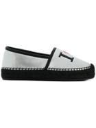 Dolce & Gabbana I Love Dg Printed Espadrilles - Metallic