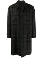 Comme Des Garçons Vintage 1997's Checked Midi Coat - Black
