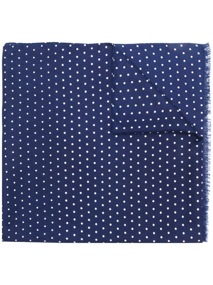 Ermenegildo Zegna Polka-dot Scarf - Blue