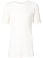 Judson Harmon Ribbed T-shirt, Men's, Size: Large, White, Viscose/wool