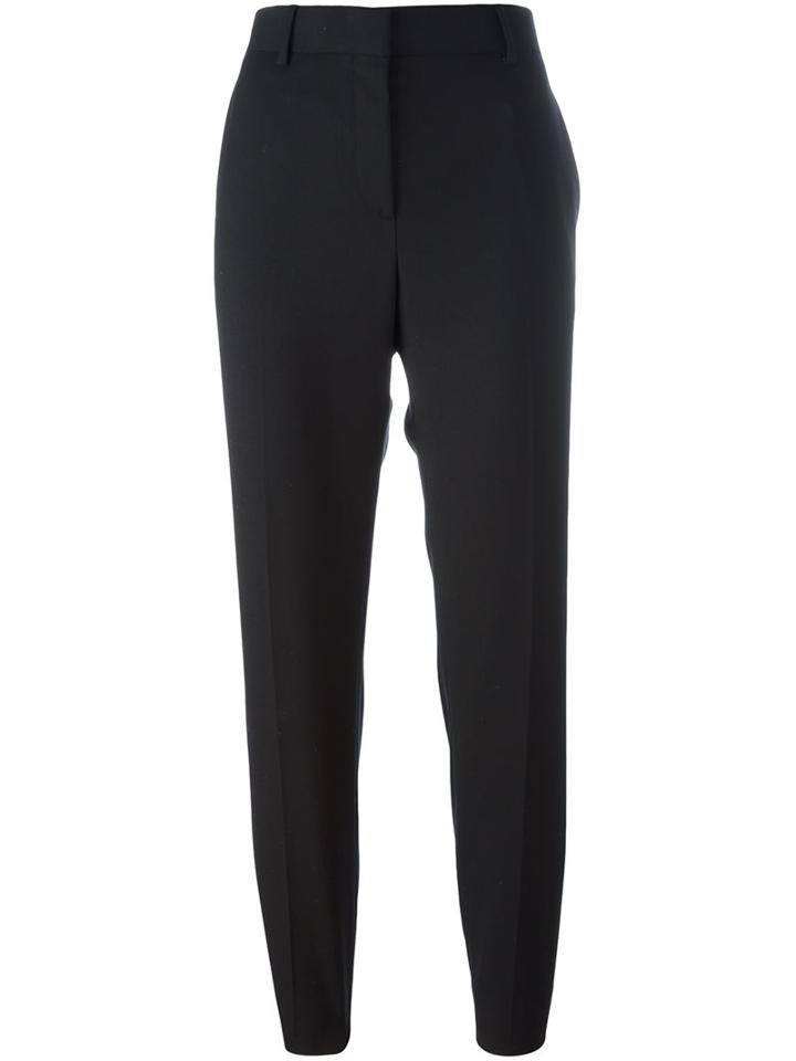 Paul Smith Cropped Tailored Trousers, Women's, Size: 44, Black, Wool