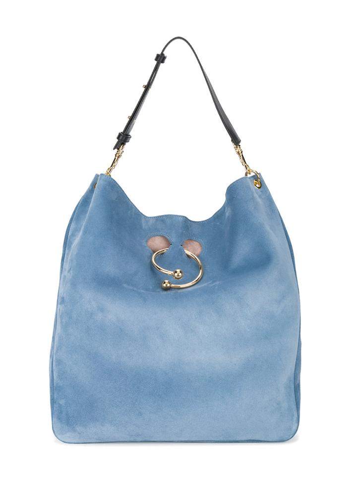 Jw Anderson Blue Hobo Pierce Shoulder Bag