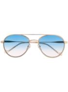 Liu Jo Gradient Aviator Sunglasses - Gold