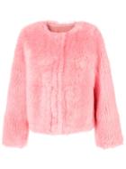 Yves Salomon Lamb Fur Jacket - Pink