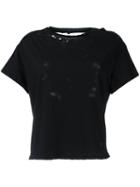 Unravel Ribcage Print Boxy T-shirt, Women's, Size: Xs, Black, Cotton