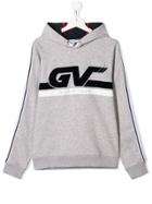 Givenchy Kids Teen Logo Print Hoodie - Grey
