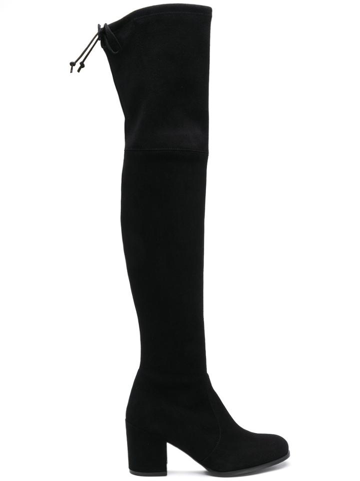 Stuart Weitzman Tieland Thigh Length Boots - Black