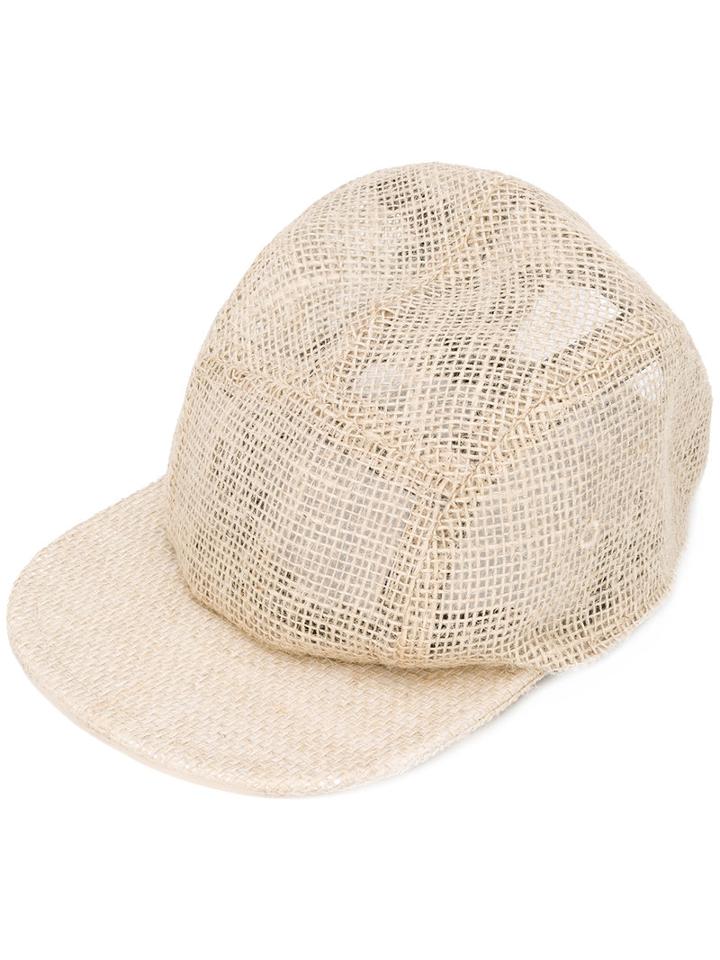Overhead - Woven Cap - Men - Jute - One Size, Nude/neutrals, Jute