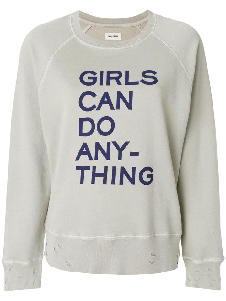 Zadig & Voltaire Front Printed Sweatshirt - Nude & Neutrals