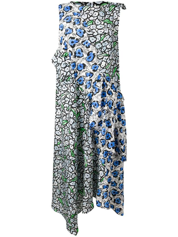 Christian Wijnants Patchwork Print Dress - Blue