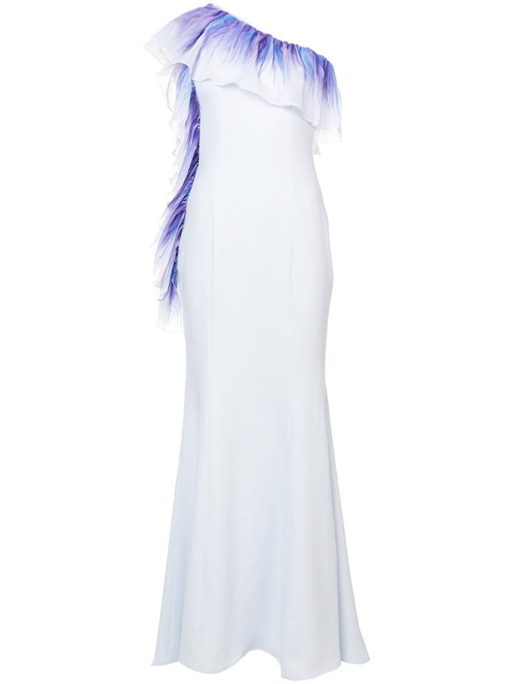 Nha Khanh Long One-shoulder Dress - Blue