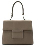 Sarah Chofakian Leather Tote Bag - Grey
