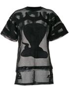 Ktz Poison Cobra Embroidered Mesh T-shirt - Black