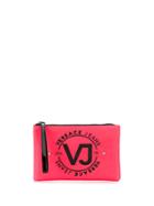 Versace Jeans Studded Logo Make-up Bag - Pink