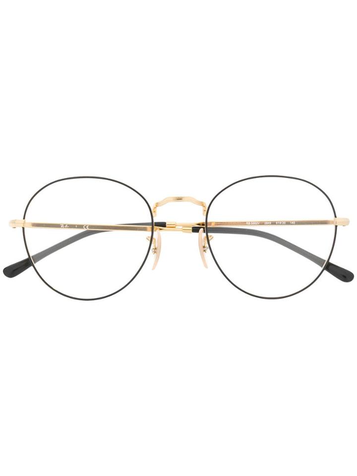 Ray-ban Round Glasses Frames - Gold