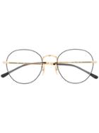 Ray-ban Round Glasses Frames - Gold