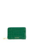 Alexander Mcqueen Crocodile-effect Wallet - Green