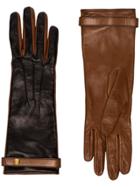 Burberry Bi-colour Slip-on Gloves - Brown