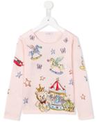 Dolce & Gabbana Kids 'wonderland' T-shirt, Girl's, Size: 10 Yrs, Pink/purple