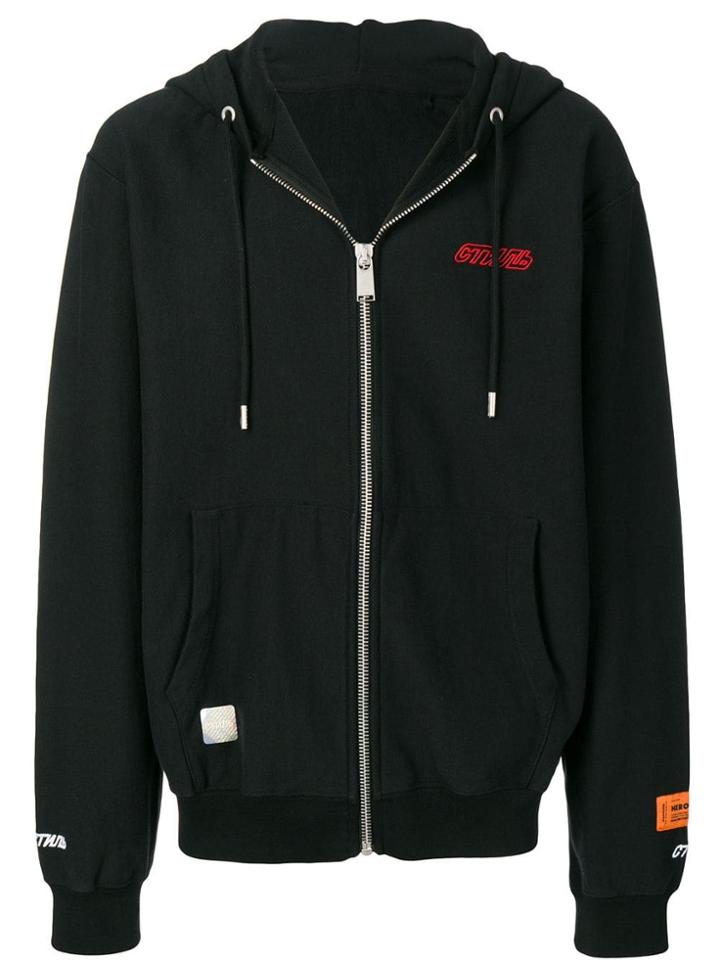 Heron Preston Hooded Bomber Jacket - Black