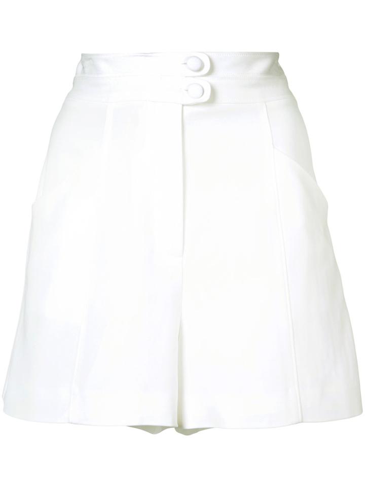 A.l.c. - Tailored Shorts - Women - Spandex/elastane/viscose - 12, White, Spandex/elastane/viscose