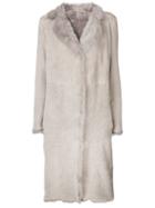 Salvatore Santoro Reversible Shearling Coat - Neutrals