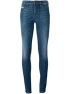 Diesel Skinny Jeans, Women's, Size: 26, Blue, Cotton/polyester/spandex/elastane