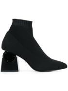 Kat Maconie Sculptural Heel Ankle Boots - Black