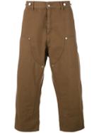 Paura - Carlini Cropped Trousers - Men - Cotton - L, Brown, Cotton