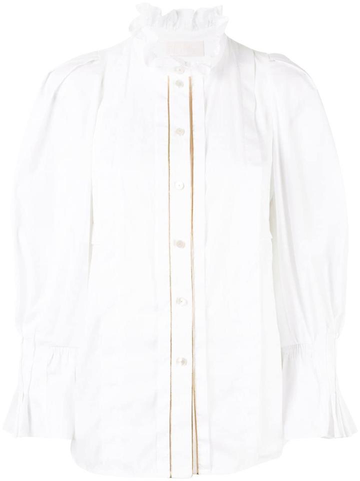 Peter Pilotto Ruffled Neck Shirt - White