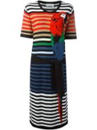 Sonia Rykiel Parrot Intarsia Striped Dress