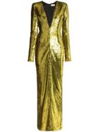 Alexandre Vauthier Sequin-embellished Gown - Yellow
